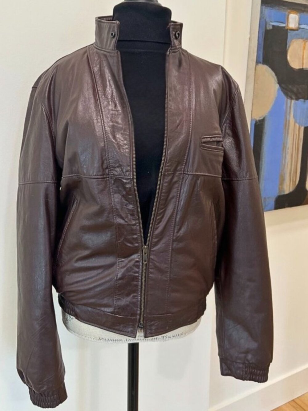Classic Leather Shop 70-80s 🔥Bomber Jacket🔥40R Small, Vintage Sharp & Clean